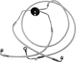 Magnum Shielding Designer Series Front Lower Brake Hose Kit For Harley Davidson FLHR 1584 2008-2009 Front Lower - Chrome Sterling ChromiteÂ® II