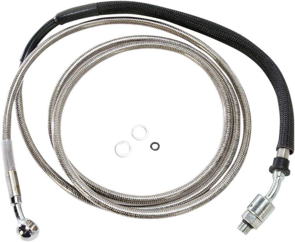 Drag Specialties Stainless Steel Hydraulic Clutch Hose For Harley Davidson FLHRSE5 1800 2013 203.5 cm - Clear-Coat