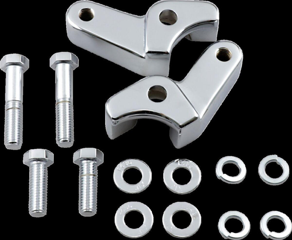 LA Choppers Rear Lowering Kit For Harley Davidson FLHR 1750 2018-2019 Rear Lowers 25.40 mm (1.00") - Chrome
