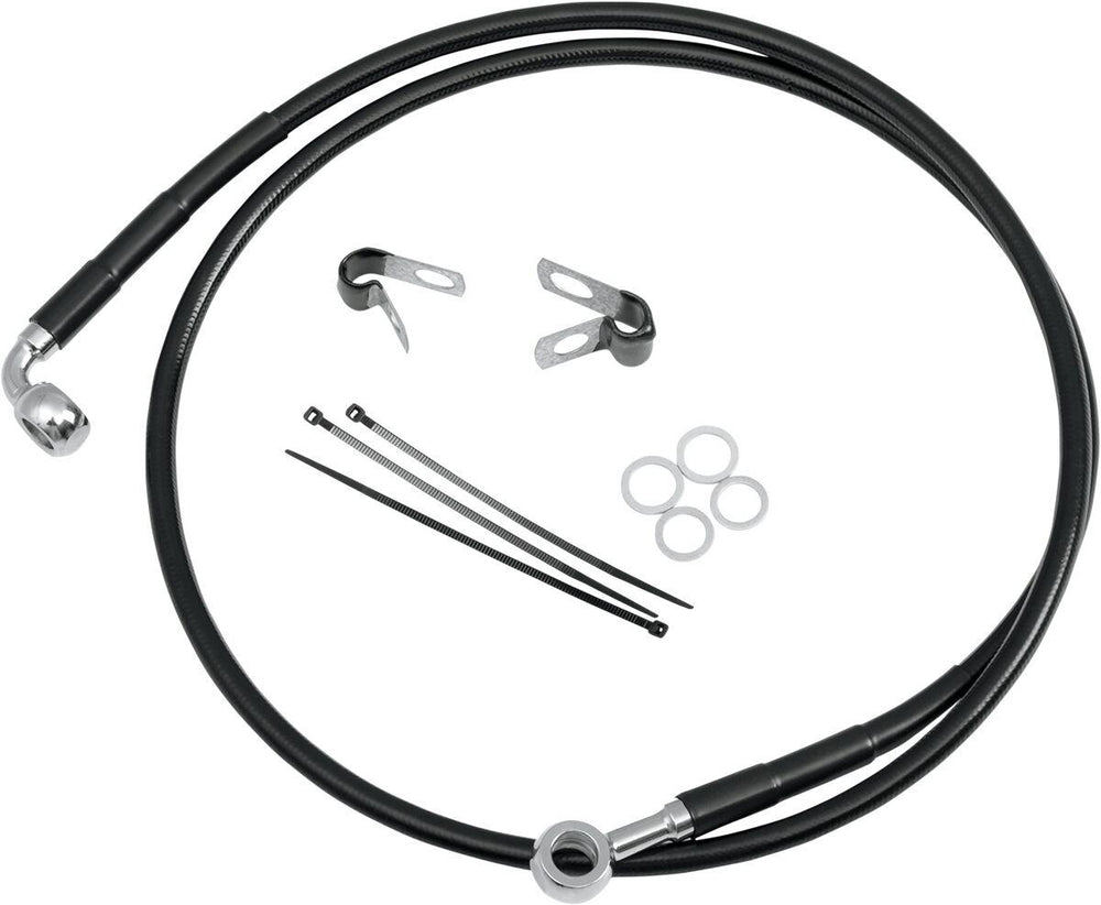 Drag Specialties Stainless Steel Brake Hose Kit For Harley Davidson FXDWG 1340 1993-1998 Front
