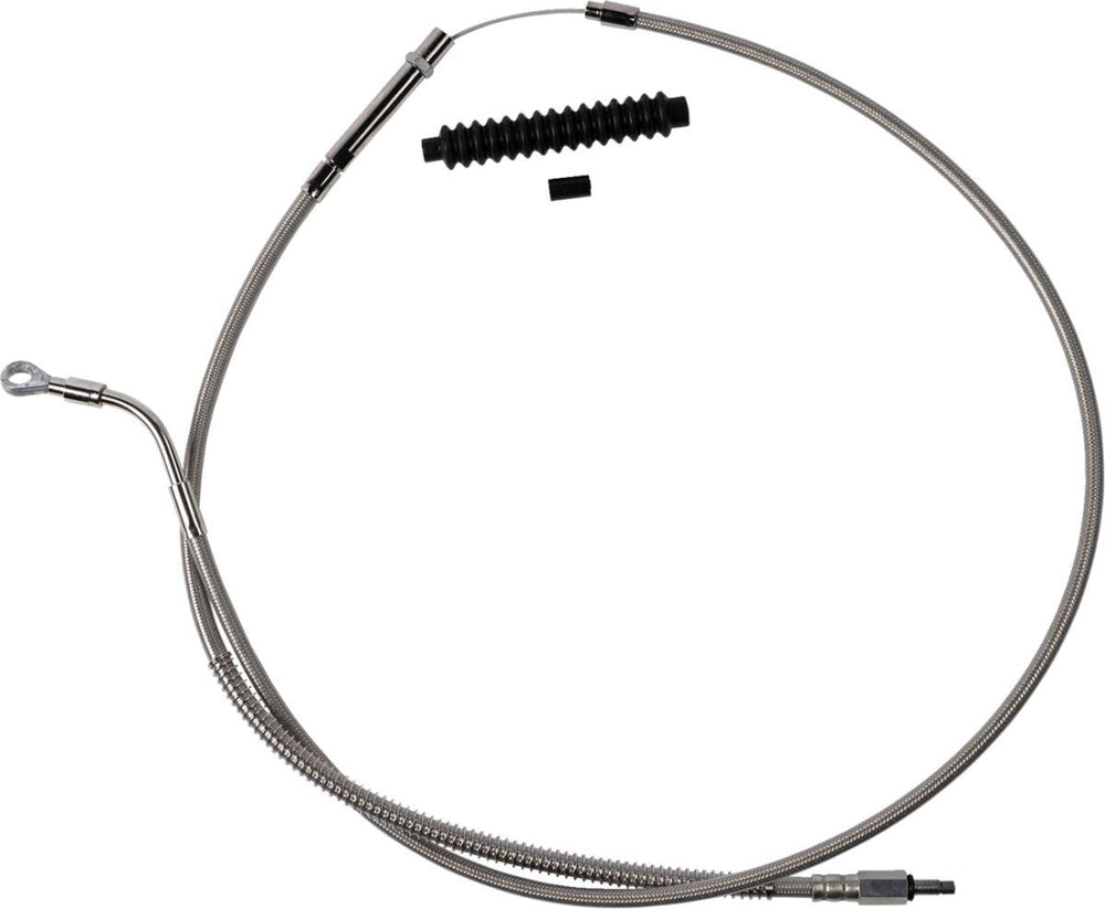 Barnett Stainless Steel Clutch Cable For Harley Davidson FLHT 1750 Standard - Silver