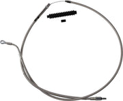Barnett Stainless Steel Clutch Cable For Harley Davidson FLHT 1750 Standard - Silver