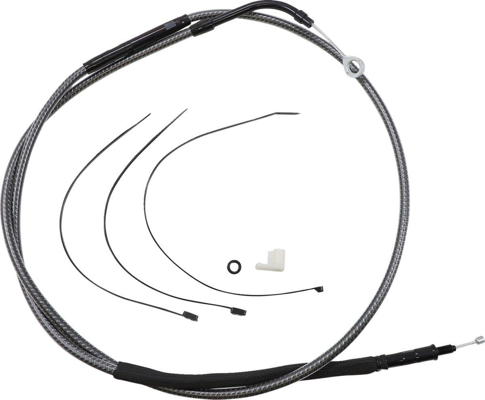 Magnum Shielding Polished KarbonFibr Clutch Cable For Harley Davidson FLH 1868 2021 182.5 cm (71-3 4") - Carbon Fiber Silver