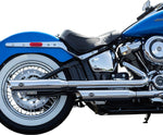 S&S Cycle Slash Cut Race  Silencers For Harley Davidson FLDE 1750 2018-2020 - Chrome