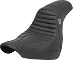 Saddlemen Pro Series SDC Performance Black Gripper Lumbar Grip Seat For Harley Davidson FLSB 1750 2018-2021 - Black