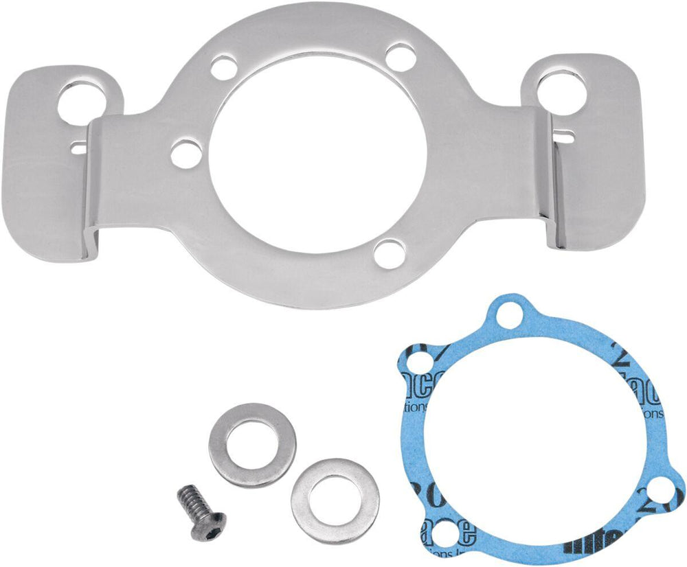 Drag Specialties Air Cleaner Support Bracket Kit For Harley Davidson XL 1200 C 2007-2020 - Blue Chrome