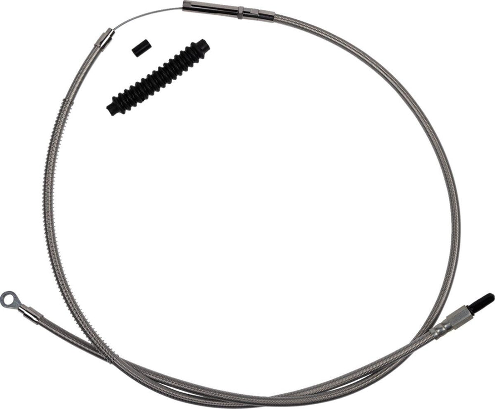 Barnett Stainless Steel Clutch Cable For Harley Davidson FLFB 1750 2018-2020 Standard - Silver