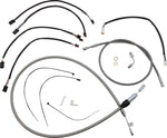 Magnum Shielding XR Handlebar Cable Install Kit For Harley Davidson FLDE 1750 2018-2020 38 - 43cm (15" - 17") - Chrome Clear-Coated