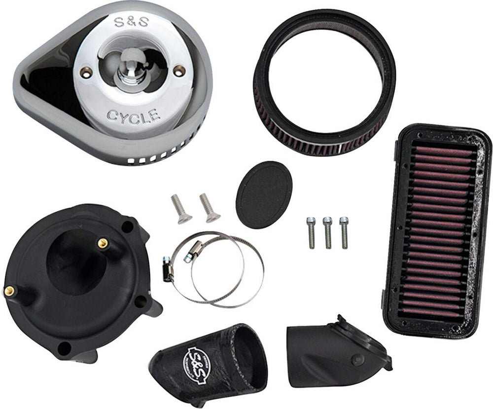 S&S Cycle Stealth Air Cleaner Kit with Cover For Indian Challenger 108 2020-2025 - Chrome