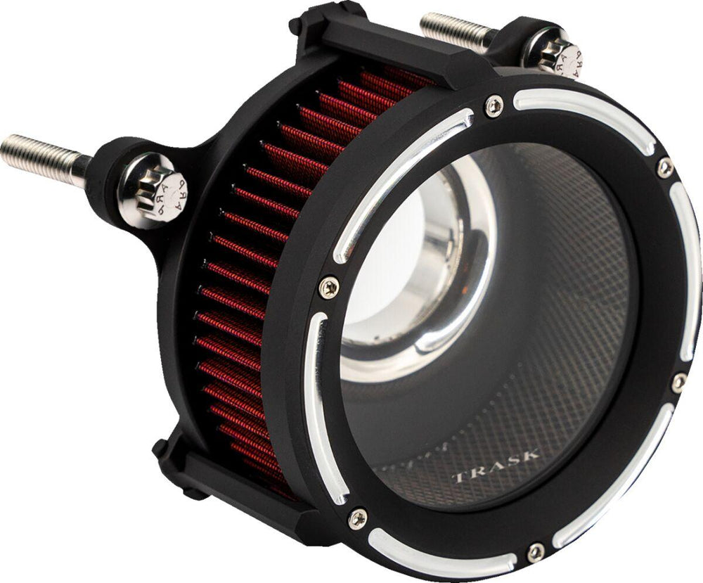 Trask Assault Charge High-Flow Air Cleaner Kit For Harley Davidson FLHRXS 1868 2024-2025 - Black/Reverse Cut/Silver