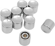 Drag Specialties Handlebar Switch Button Caps For Harley Davidson FL 1200 1973-1975 - Chrome