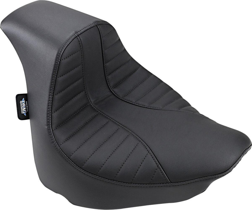 Drag Specialties EZ-On Scorpion Stitched Solo Seat For Harley Davidson FXFB 1750 2018-2019 - Black
