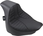 Drag Specialties EZ-On Scorpion Stitched Solo Seat For Harley Davidson FXFB 1750 2018-2019 - Black