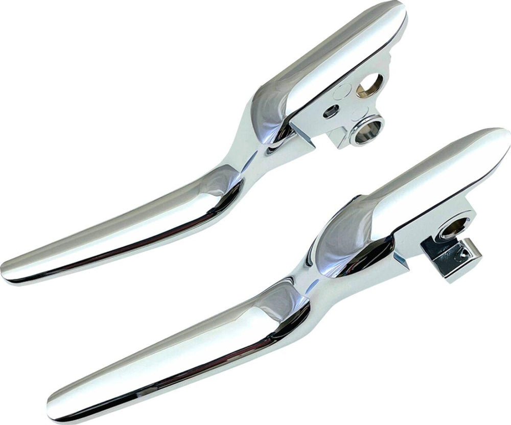 Drag Specialties Custom Lever Set For Harley Davidson FLDE 1750 2018-2020 - Chrome