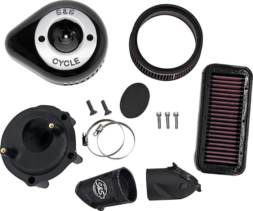 S&S Cycle Stealth Air Cleaner Kit with Cover For Indian Challenger 108 ABS 2020-2025 - Black