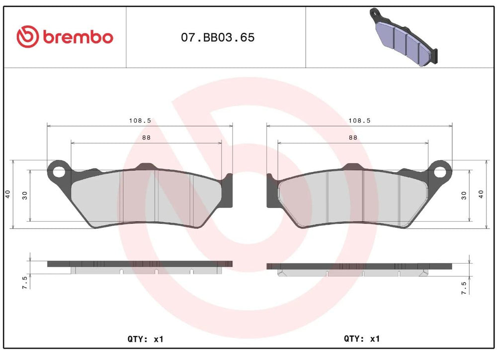 Brembo Prime Sintered Genuine Brake Pads For Husqvarna 701 Enduro 2017-2026 Front