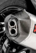 Akrapovic End Cap For Kawasaki KLZ 1000 ABS 2019-2024 - Black