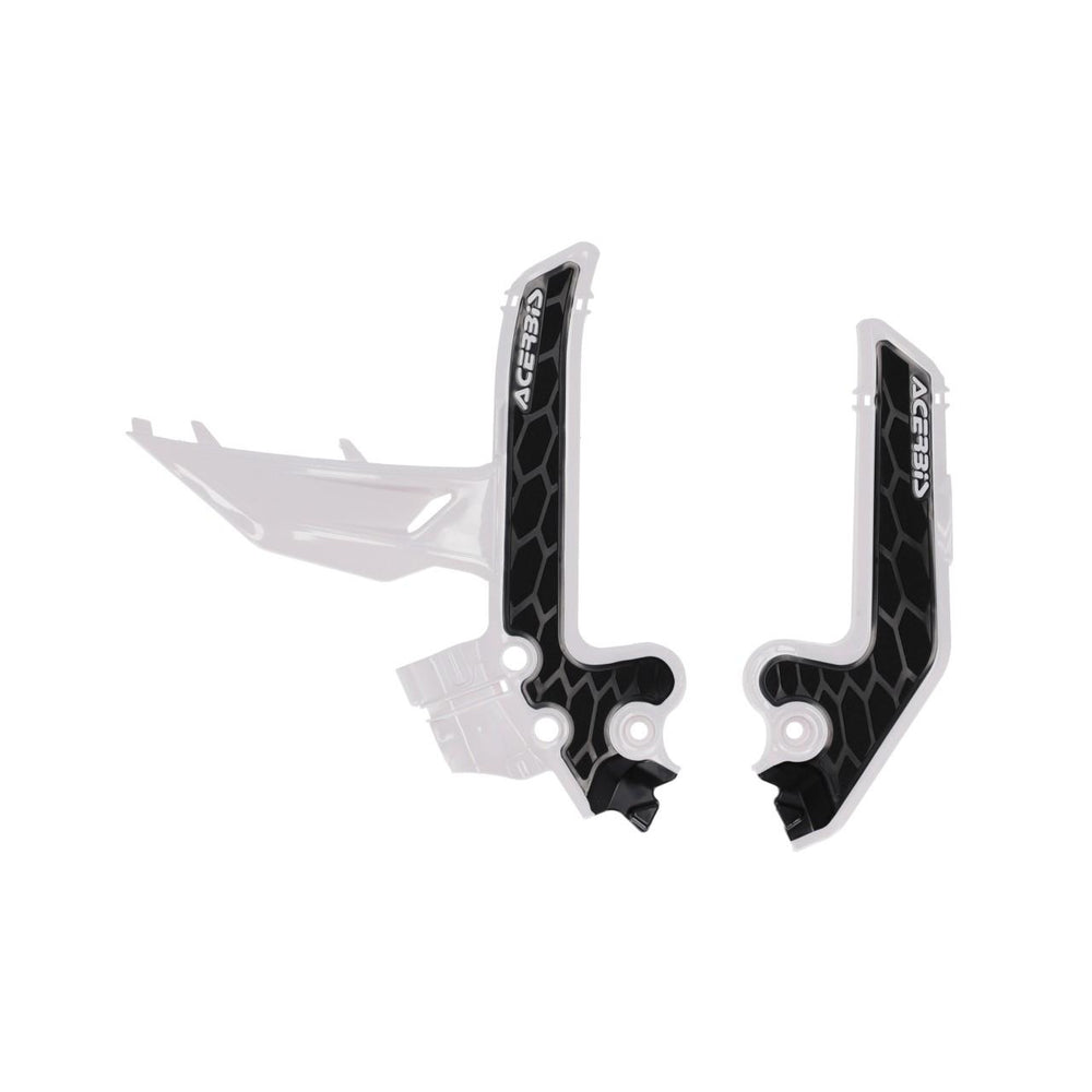 Acerbis X-Grip Frame Guards For KTM SX85 & Gas Gas MC85 2025 - White Black