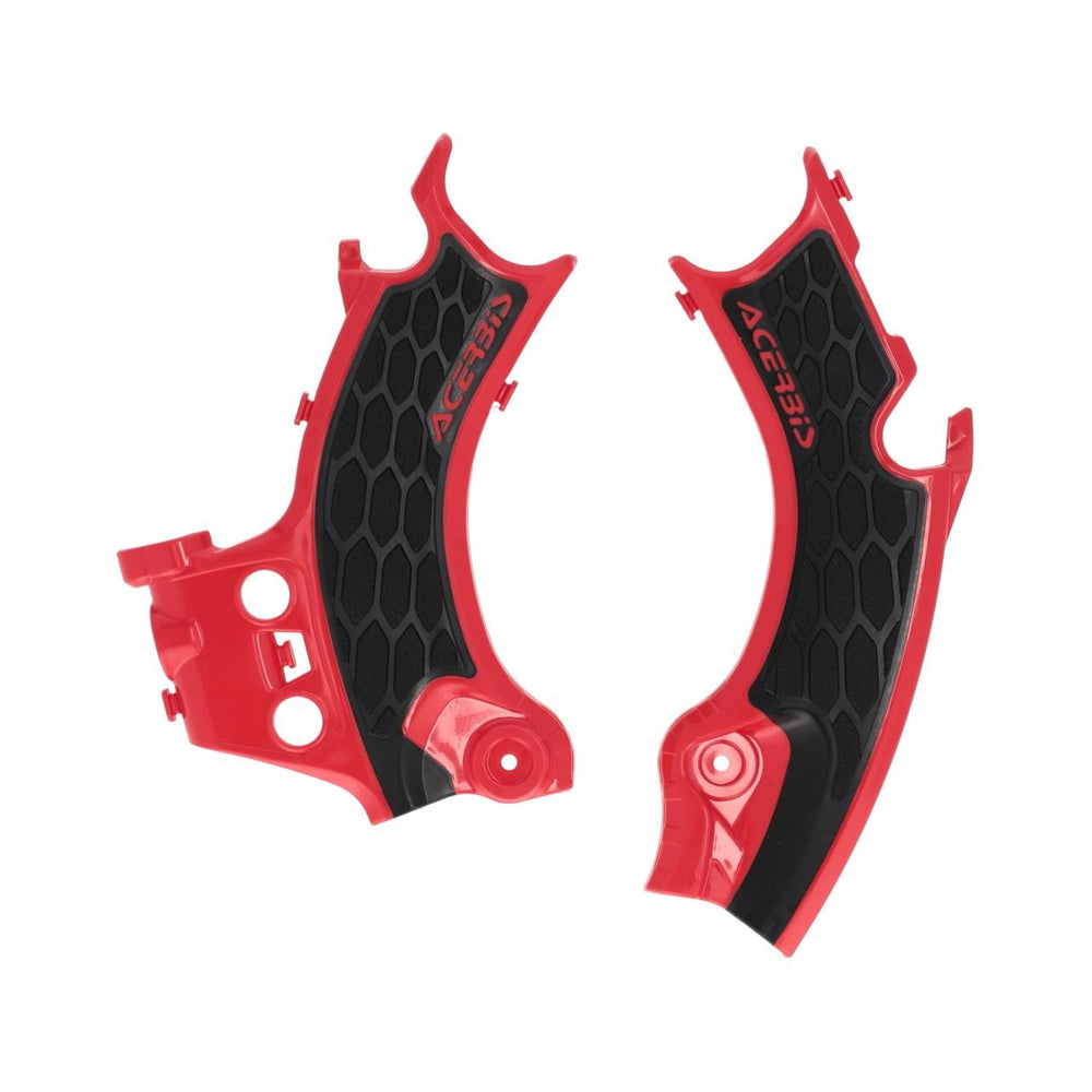 Acerbis X-Grip Frame Guards For Honda CRF250R & CRF450R 2025 - Red Black