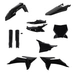 Acerbis Full Plastics Kit For KTM SX 125 150 250 & SXF 250 350 450, XC 125 250 300 2025 - Black