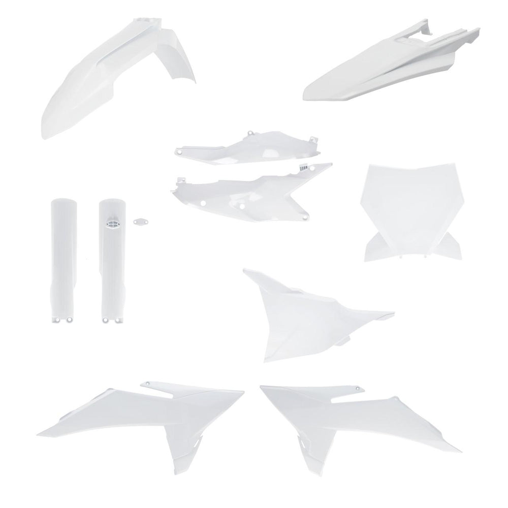 Acerbis Full Plastics Kit For KTM SX 125 150 250 & SXF 250 350 450, XC 125 250 300 2025 - White