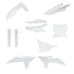 Acerbis Full Plastics Kit For KTM SX 125 150 250 & SXF 250 350 450, XC 125 250 300 2025 - White