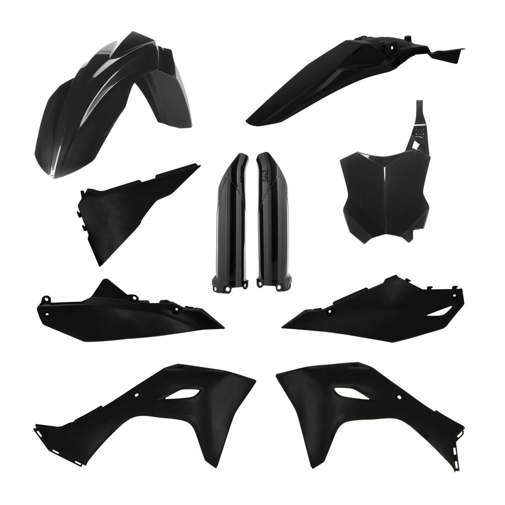 Acerbis Full Plastics Kit For Kawasaki KXF250 2025-2026, KXF450 2024-2026 - Black