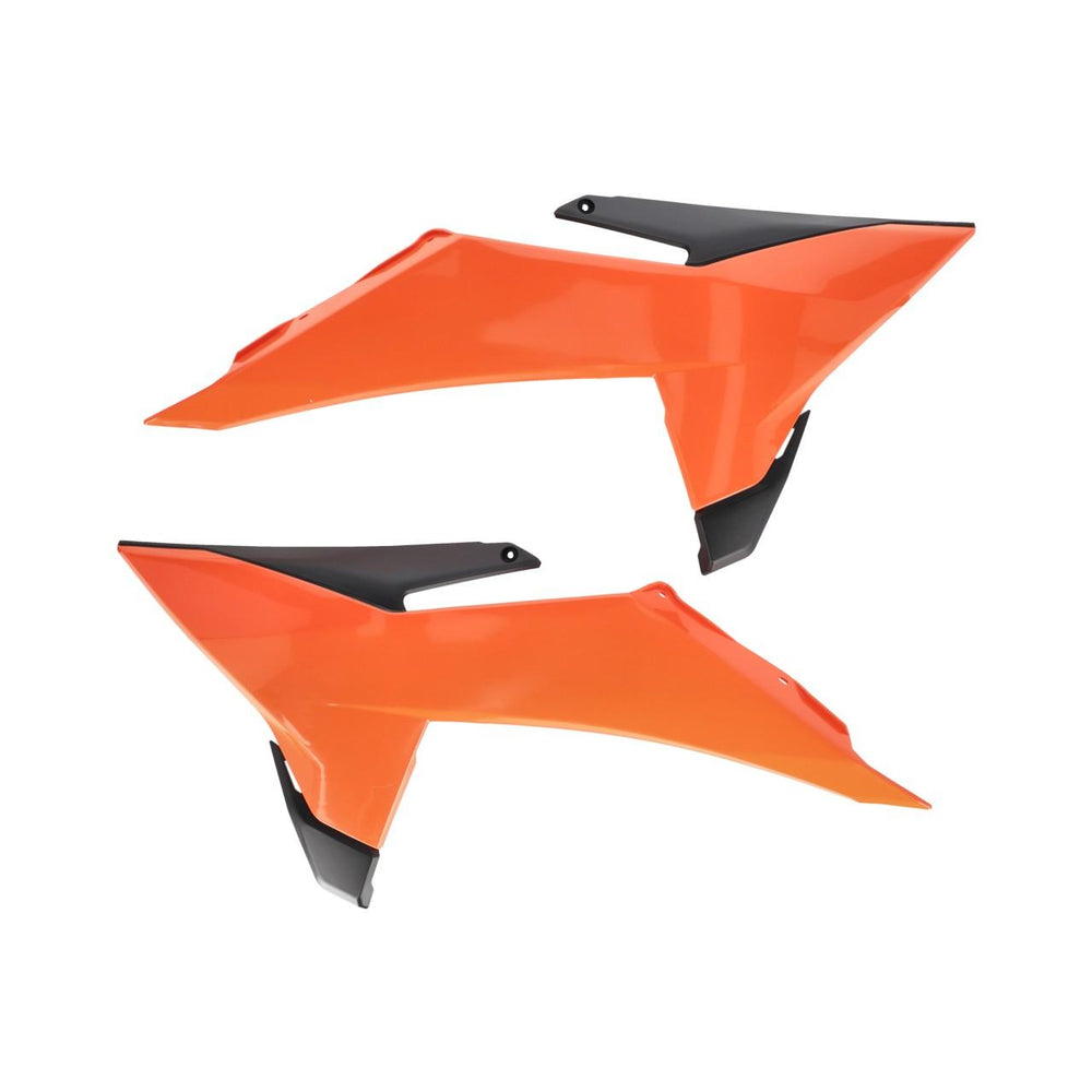 Acerbis Radiator Scoops For KTM SX 125 150 250 & SXF 250 350 450 2025 - Orange Black
