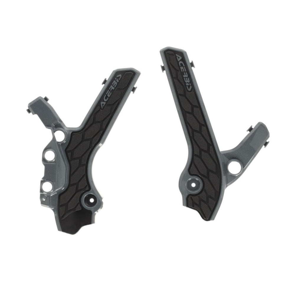 Acerbis X-Grip Frame Guards For Suzuki DRZ400 & DRZ400SM 2000-2023 - Grey Black