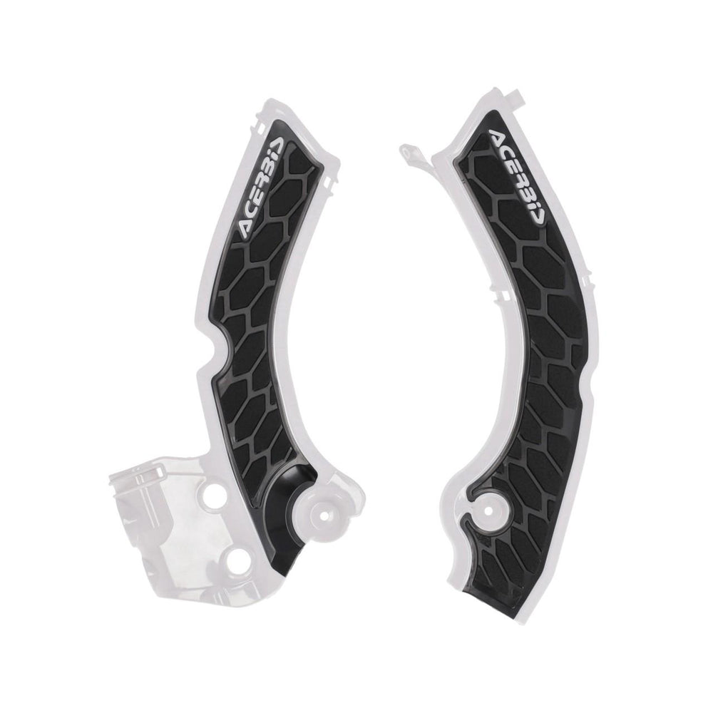 Acerbis X-Grip Frame Guards For Triumph TF250X 2024-2025 & TF450-RC 2025 - White Black