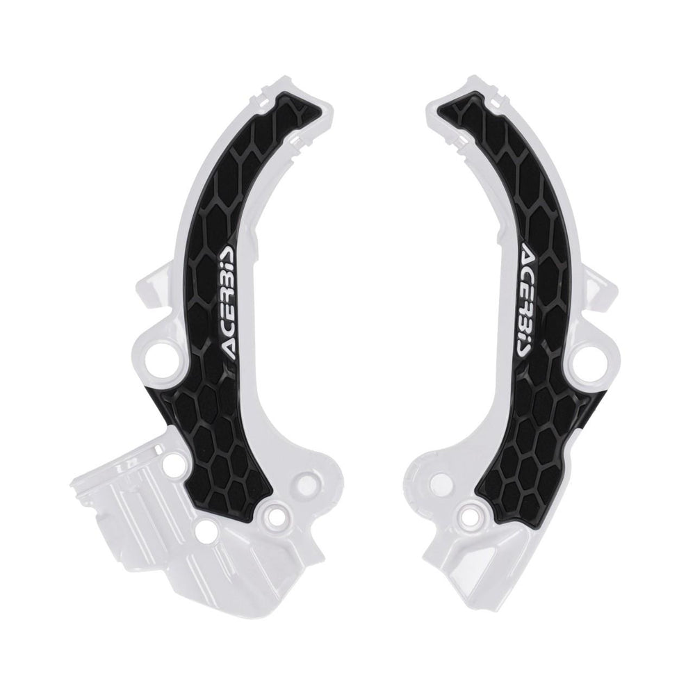 Acerbis X-Grip Frame Guards For KTM SX65 & Husqvarna TC65 & Gas Gas MC65 2024-2025 - White Black