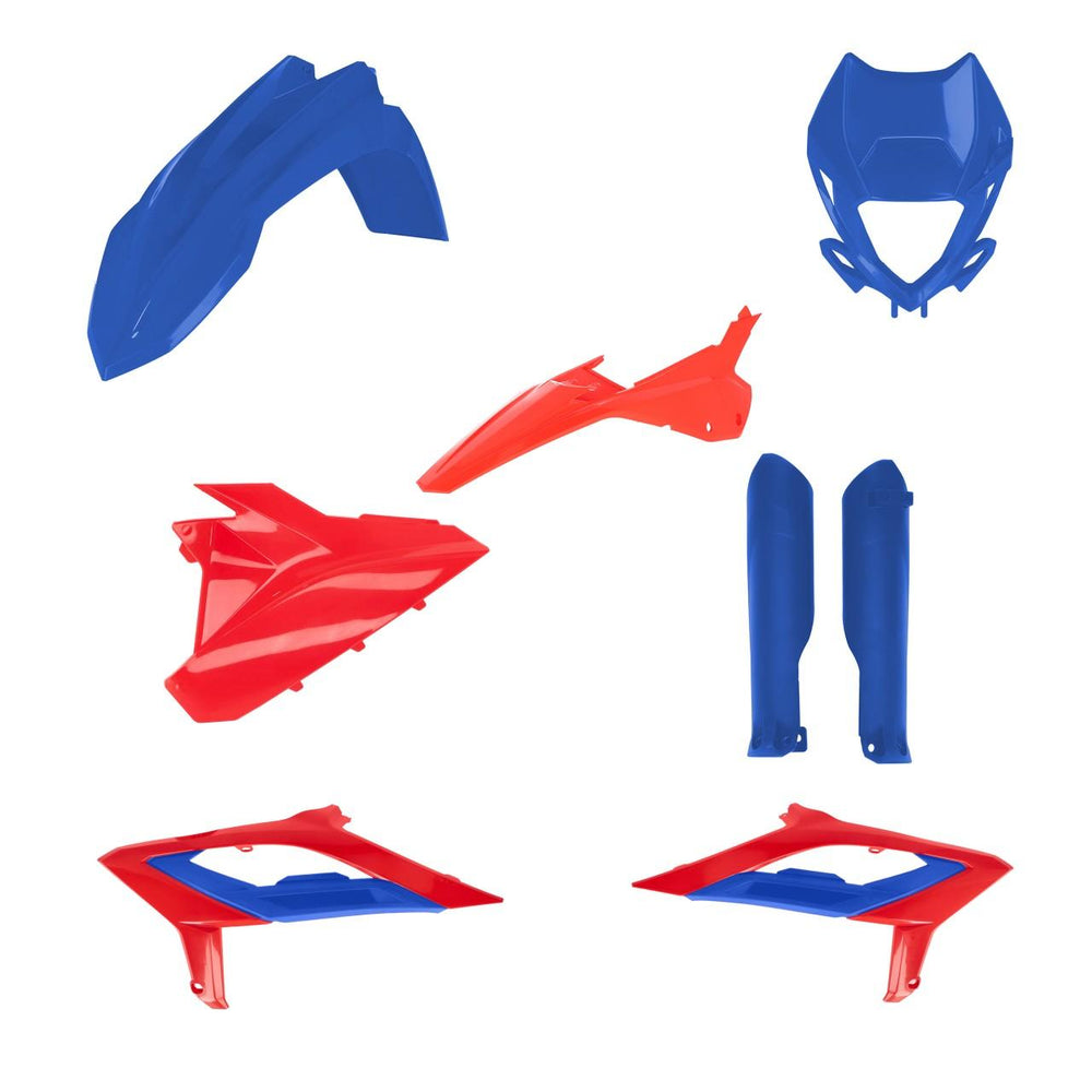 Acerbis Full Plastics Kit For Beta 125 200 250 300 350 390 430 480 RR 2023-2024 - Blue Red