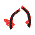 Acerbis X-Grip Frame Guards For Beta RR 250 300 350 390 430 480 Racing 2024 & RR Race 2025 - Red Black