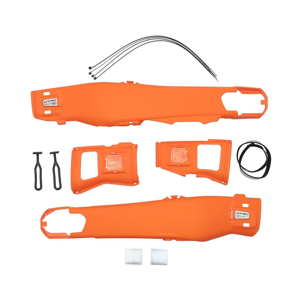 Acerbis Tekmagnet Swing Arm Protectors For KTM EXC 150 250 300 & EXC-F 250 350 450 500 2025 - Orange