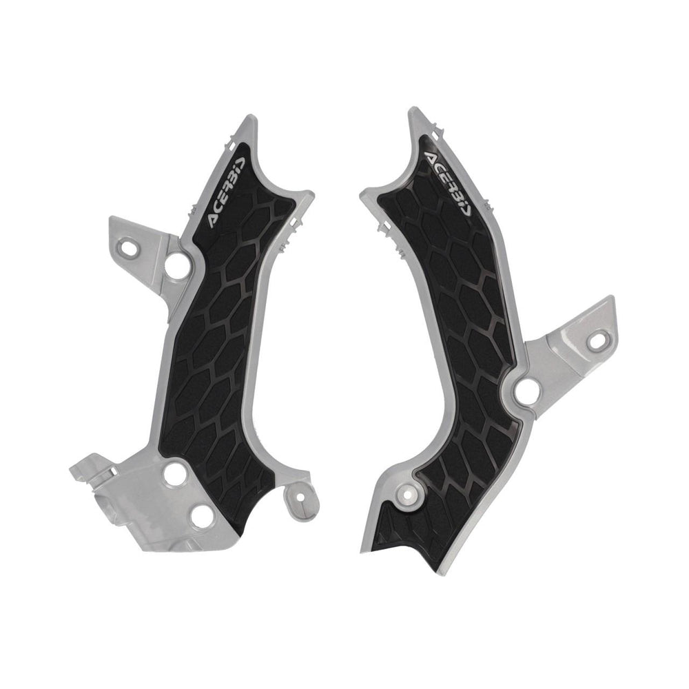 Acerbis X-Grip Frame Guards For Kawasaki KX250 2025 & KX450 2024-2025 - Grey Black