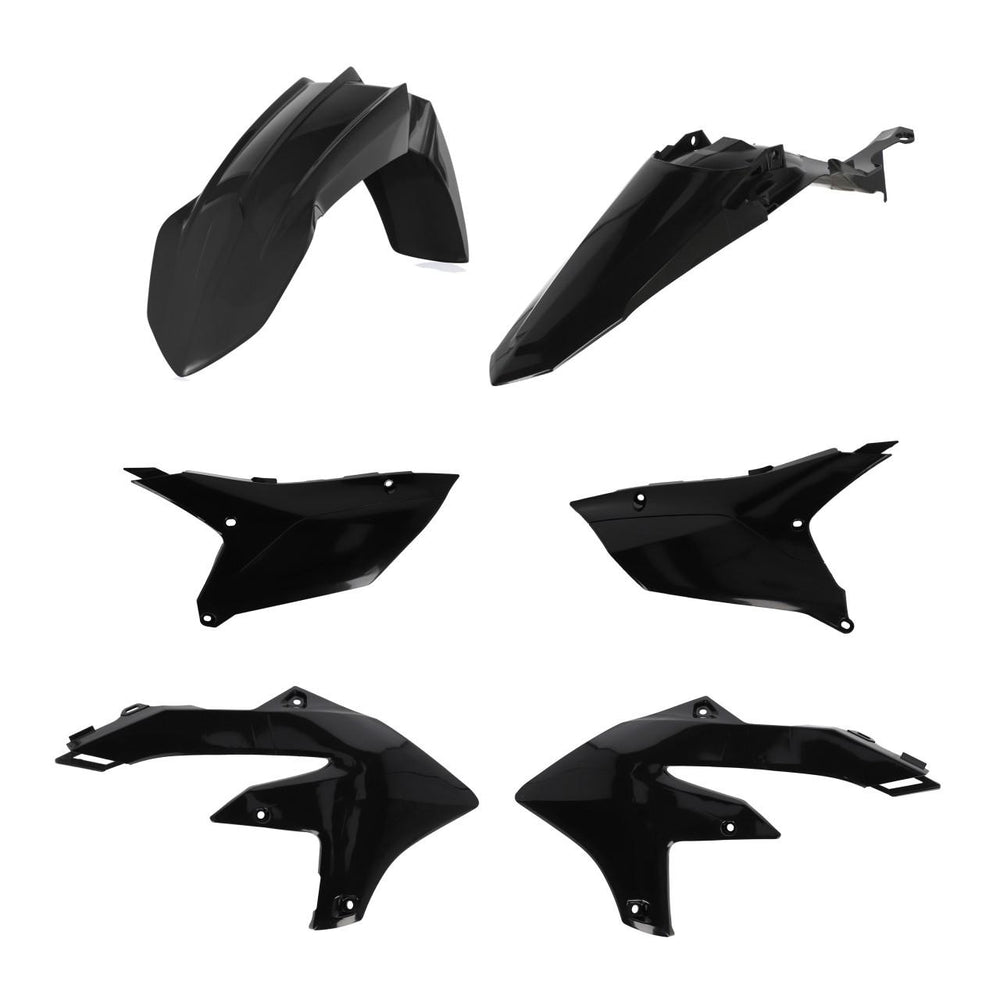 Acerbis Standard Plastics Kit For Yamaha WRF250 2025 WRF450 2024 2025 Black