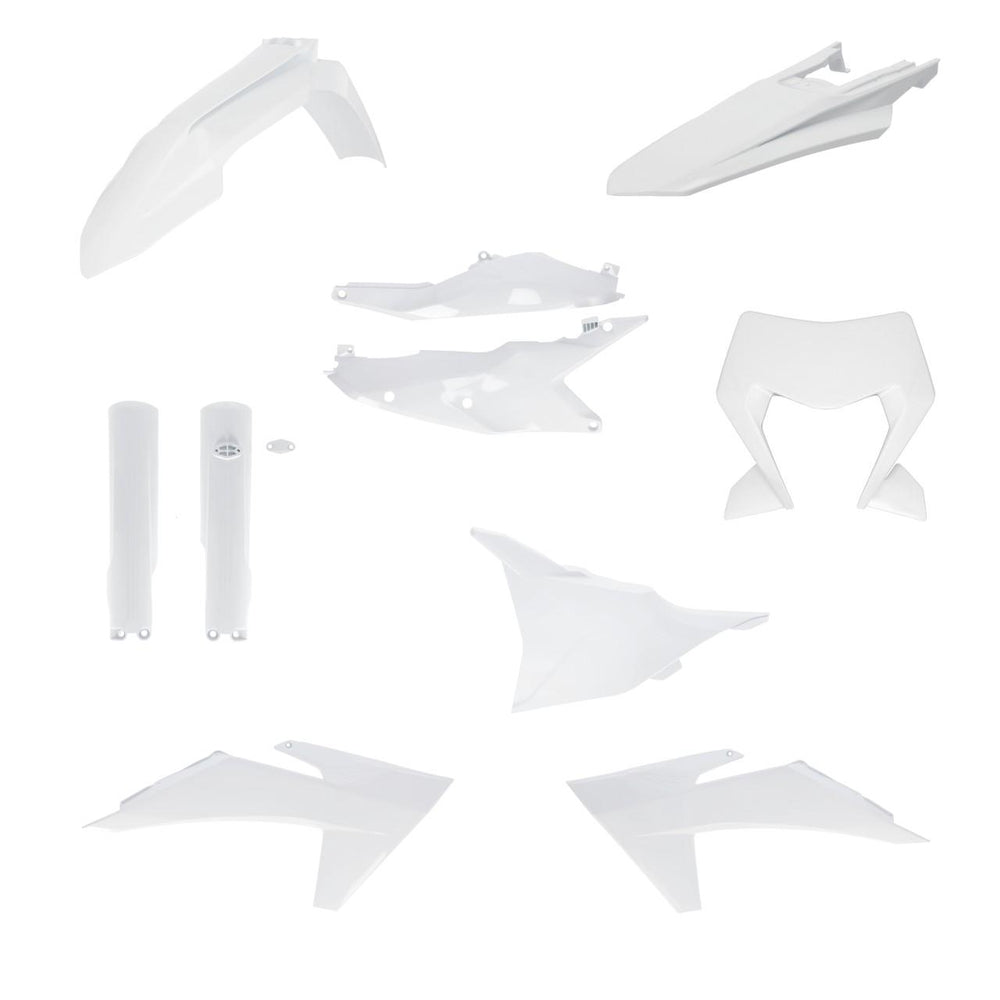 Acerbis Full Plastics Kit For KTM EXC 150 250 300 & EXC-F 250 350 450 500 & XC-W 125 150 250 300 2024-2025 - White