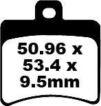 EBC SFA Series Organic Scooter Brake Pads For Aprilia Atlantic 125 2003-2008 Rear