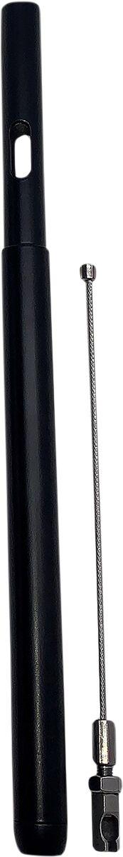 Fat Baggers Inc. EZ Install Clutch Cable Extension For Harley Davidson FLFBS 1868 2021-2024 +20.3 cm (8") - Black/Silver