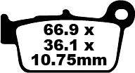EBC TT Sport Carbon Fusion Nissin Brake Pads For Zero DS ZF11.4 Dual Sport 2013 Rear