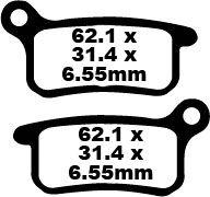 EBC TT Sport Carbon Fusion Brake Pads For Husqvarna CR65 2011-2013 Front