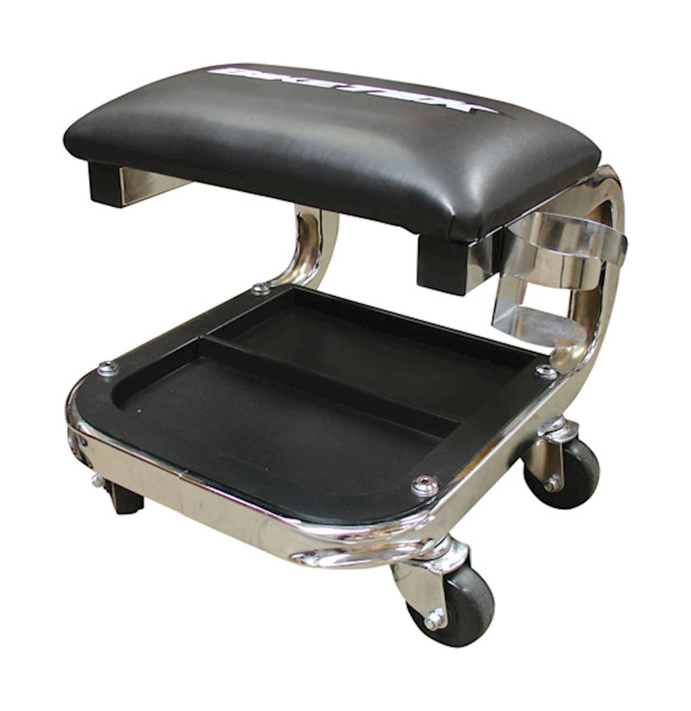 BikeTek Jumbo Workshop Creeper Seat Chrome