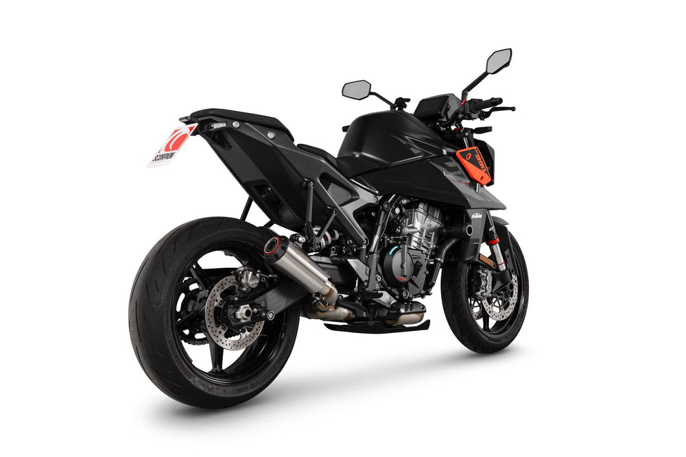 Scorpion Red Power Slip-On  Stainless Steel For KTM 990 Duke 2024-2025