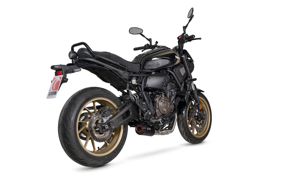 Scorpion Red Power Full System Black Ceramic For Yamaha XSR 700 2021-2023