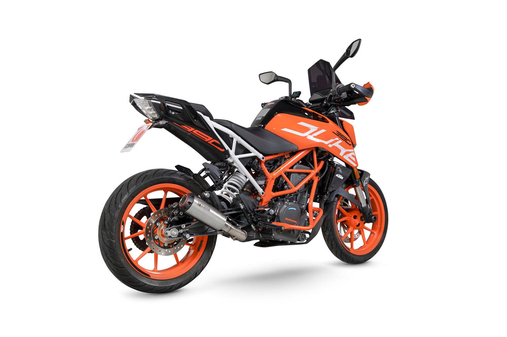 Scorpion Red Power Slip-On Stainless Steel For KTM Duke 390 2017-2020
