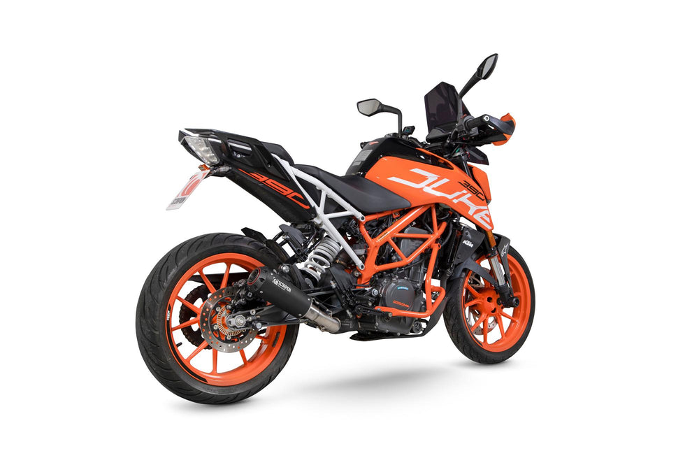 Scorpion Red Power Slip-On Black Ceramic For KTM Duke 390 2017-2020