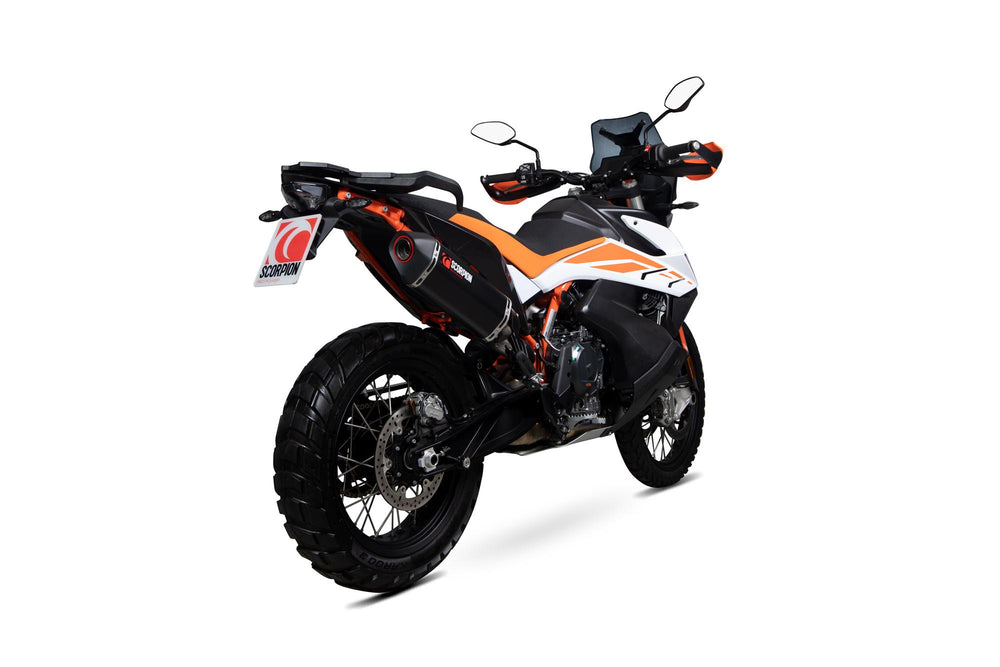 Scorpion Serket Parallel Slip-On Black Ceramic For KTM Adventure 790 2019-2020