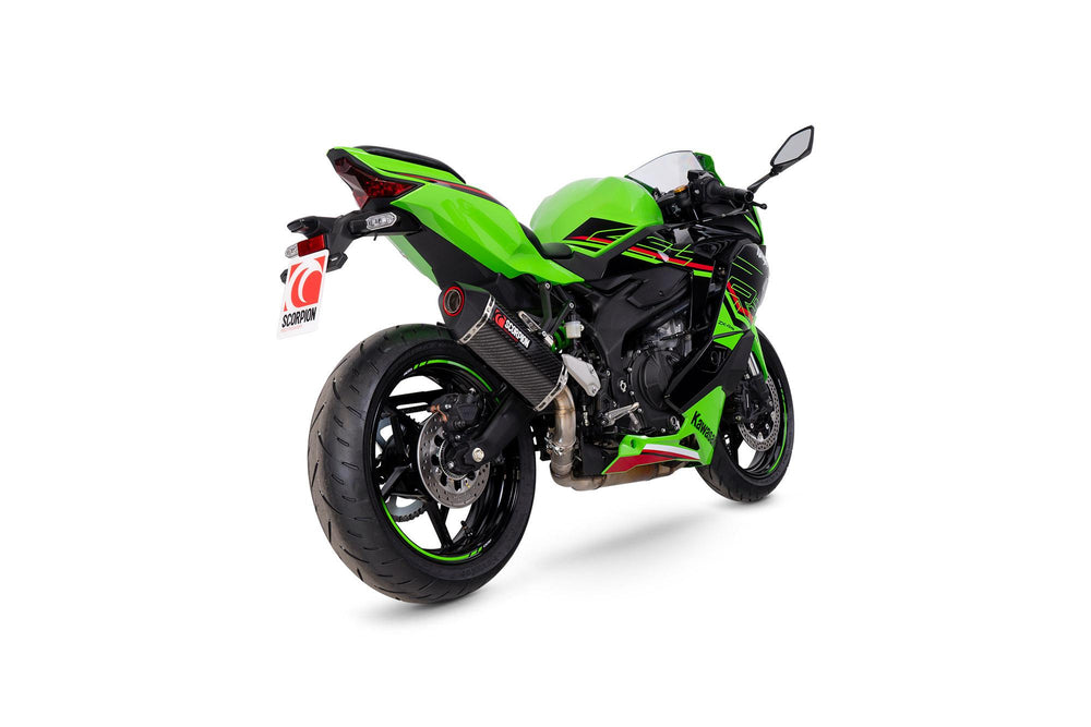 Scorpion Serket Parallel Slip-On Carbon Fibre For Kawasaki ZX-4RR 2023-2025