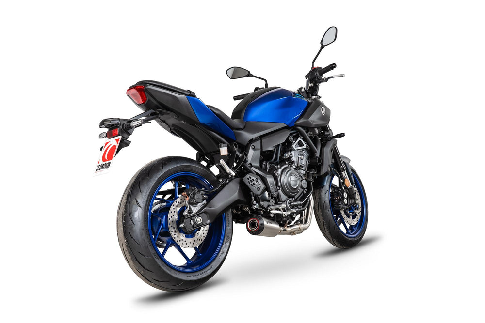 Scorpion Red Power Full System Stainless Steel For Yamaha MT-07 Euro 5+ 2024-2025