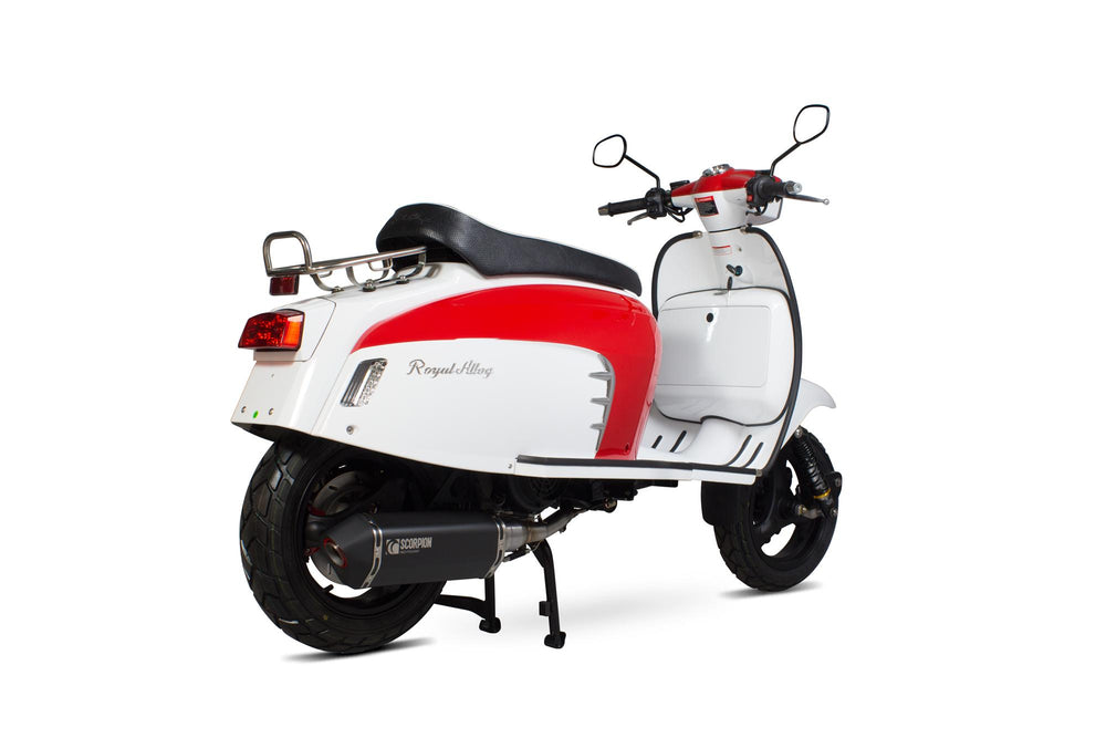 Scorpion Serket Parallel Full System Black Ceramic For Royal Alloy GT125 2017-2021